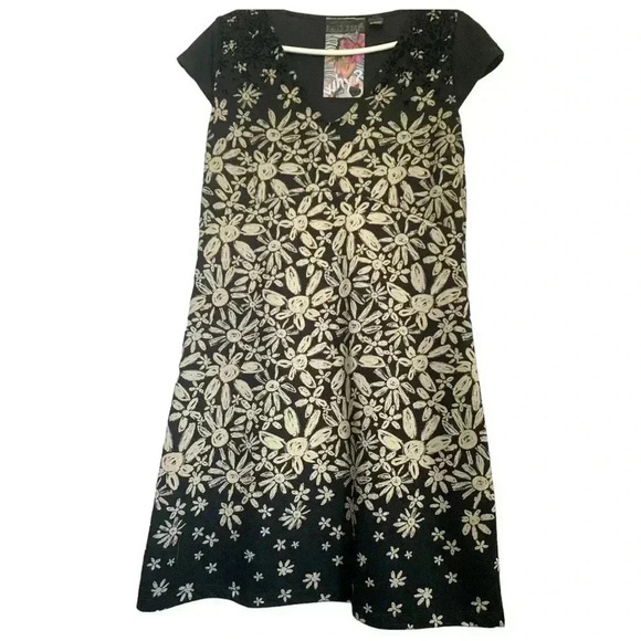 Desigual winter weight dress with  stars - Picture 2 of 4